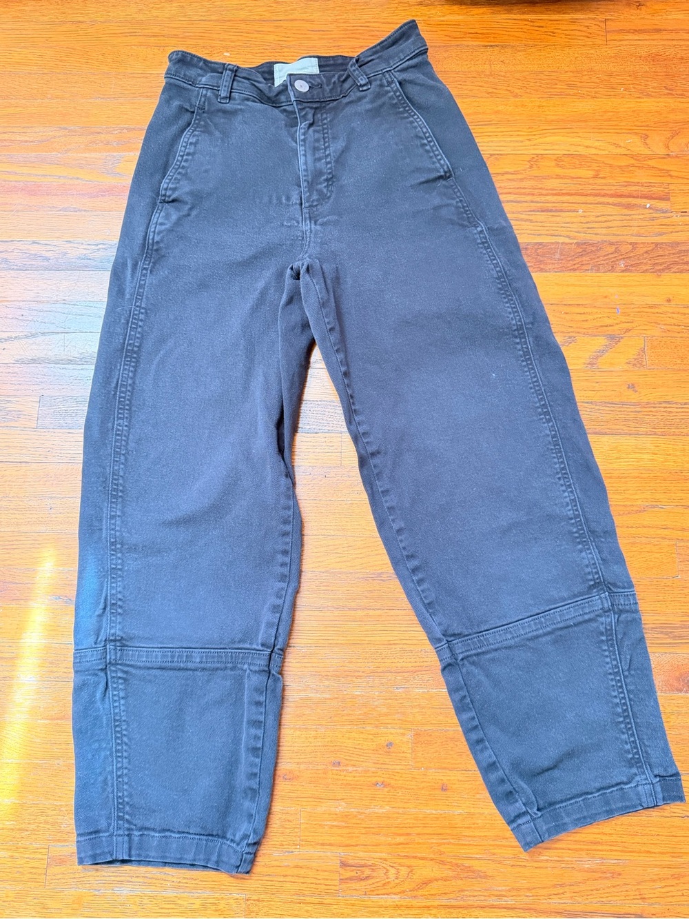 Everlane Women’s Size 0 Black High Rise Wide Leg Barrel Jeans